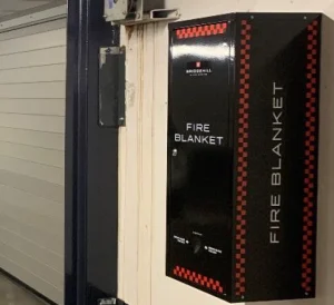 Fire Blanket Storage cabinet on wall